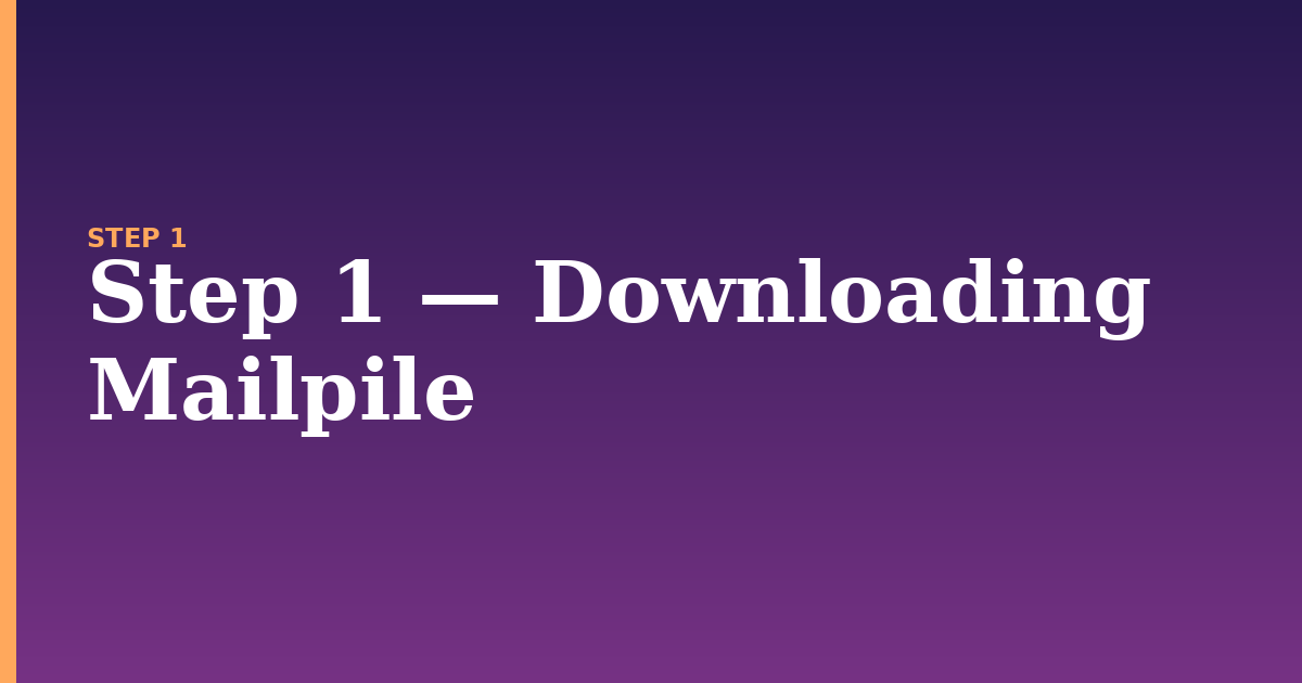 mailpile illustration for: Step 1 — Downloading Mailpile