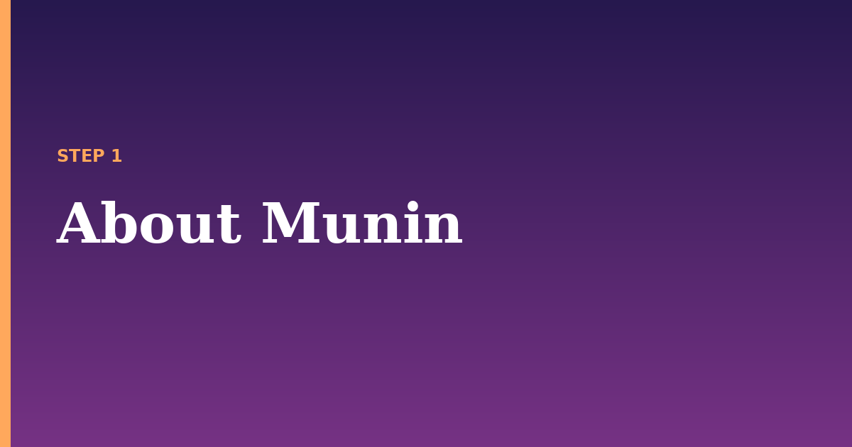 munin illustration for: About Munin