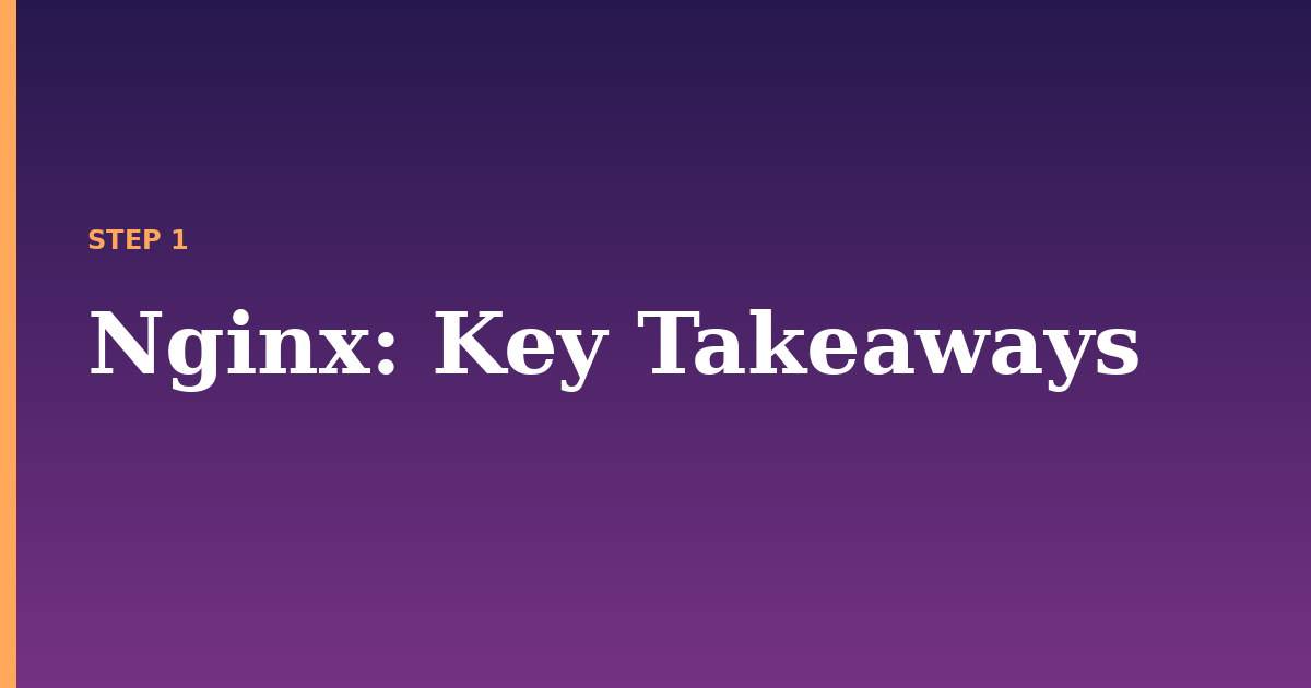nginx illustration for: Key Takeaways