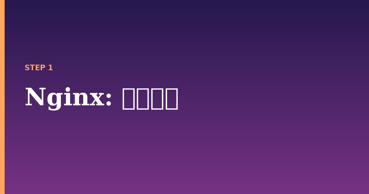 nginx illustration for: 前提条件
