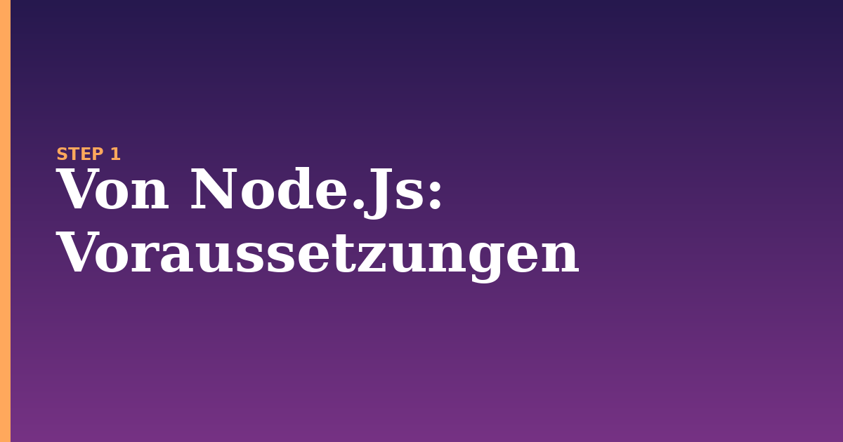 von node.js illustration for: Voraussetzungen