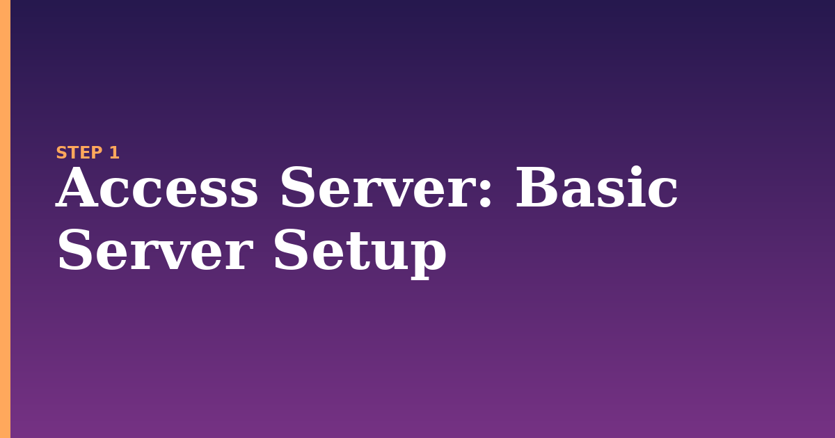 access server illustration for: Basic Server Setup