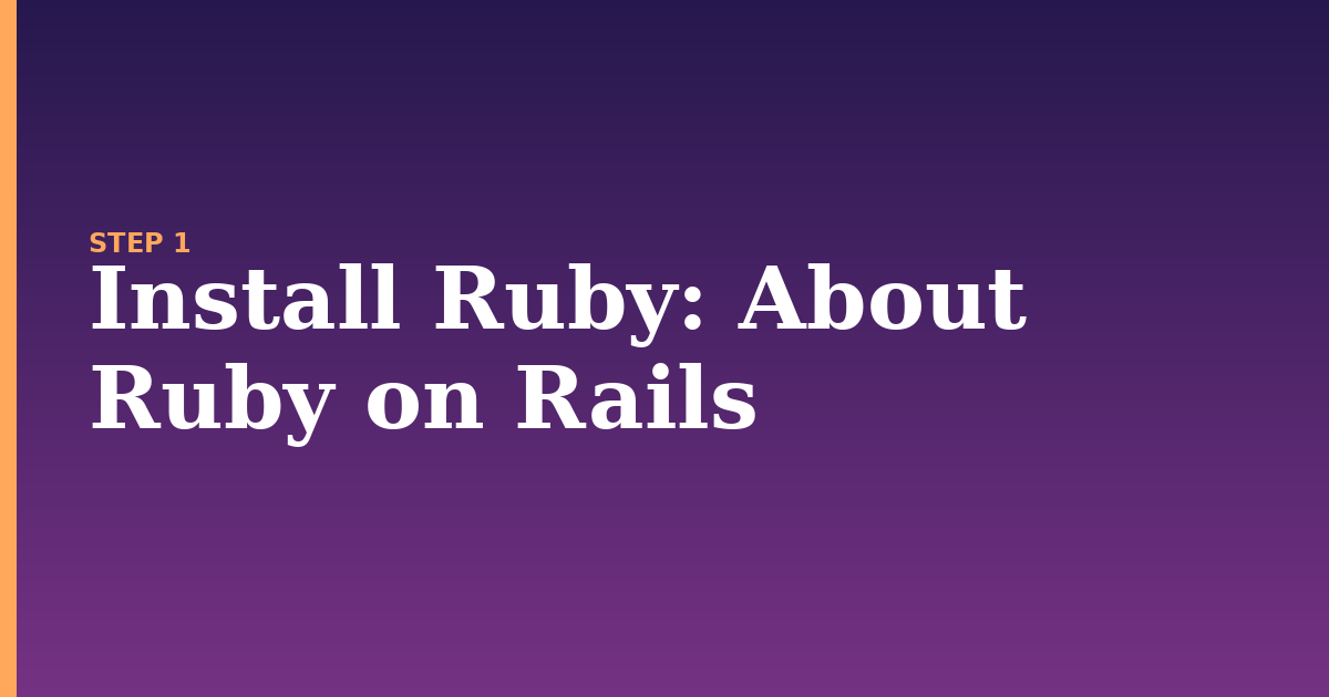 install ruby illustration for: About Ruby on Rails