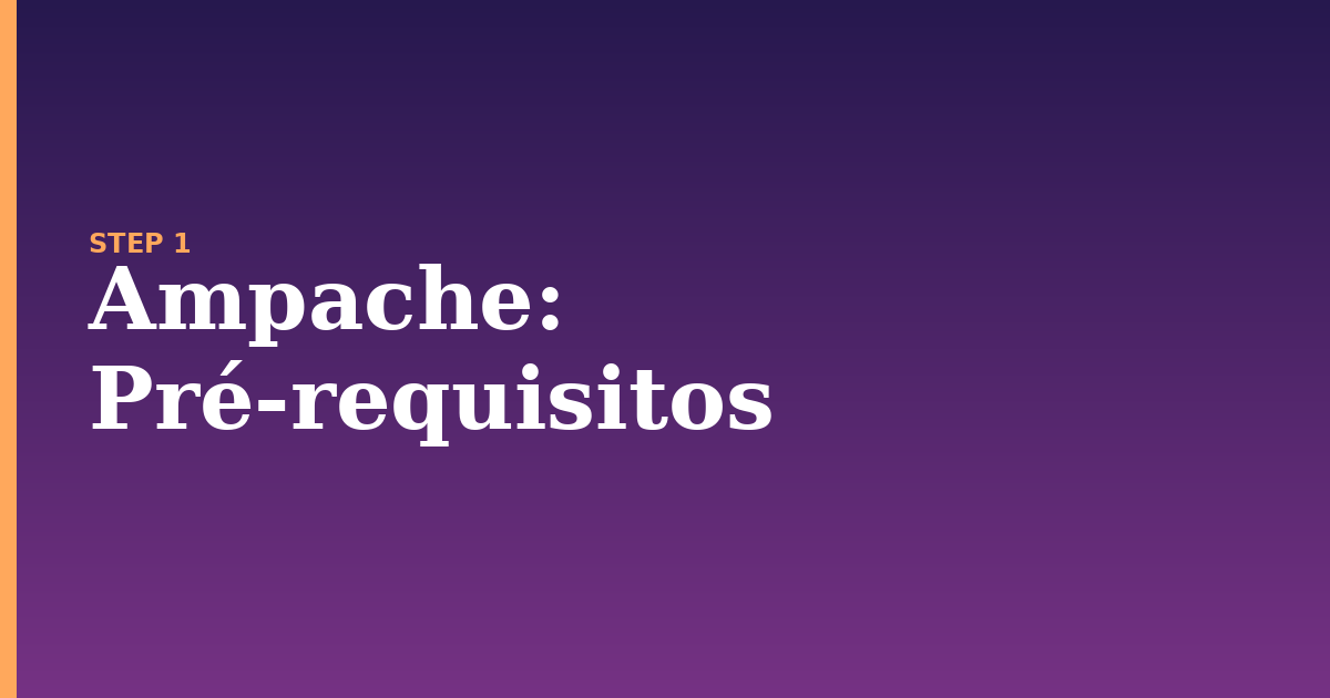 ampache illustration for: Pré-requisitos