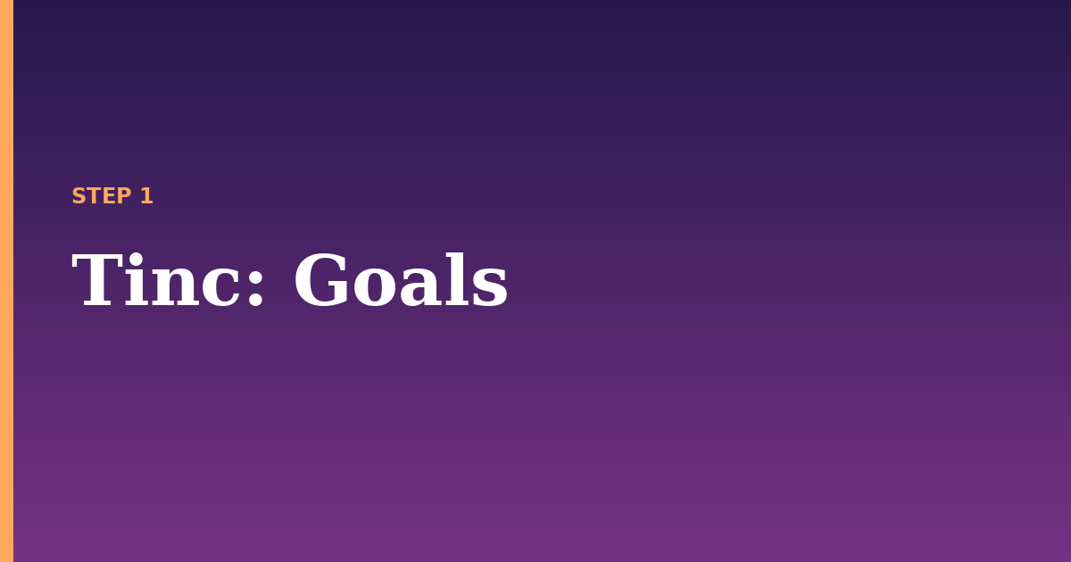 tinc illustration for: Goals