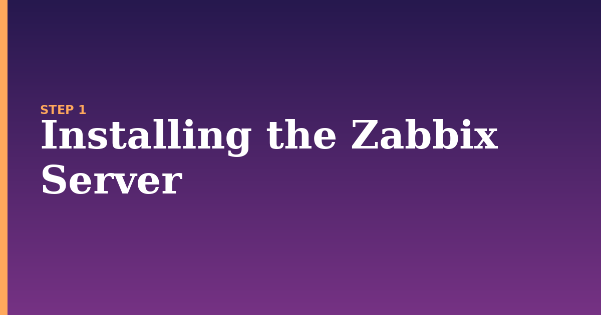 zabbix illustration for: Installing the Zabbix Server