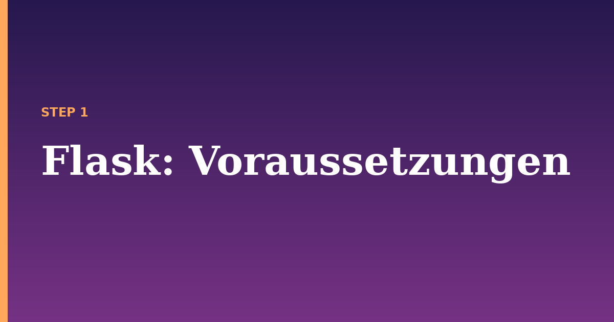 flask illustration for: Voraussetzungen