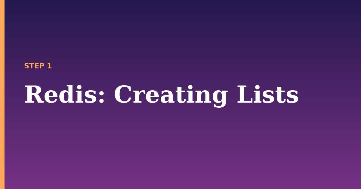 redis illustration for: Creating Lists