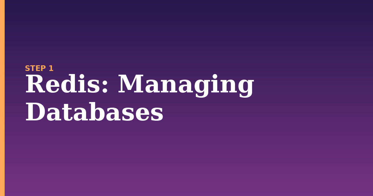 redis illustration for: Managing Databases