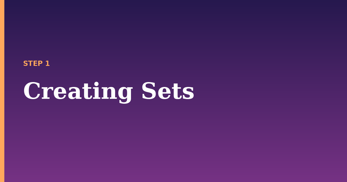 sets illustration for: Creating Sets
