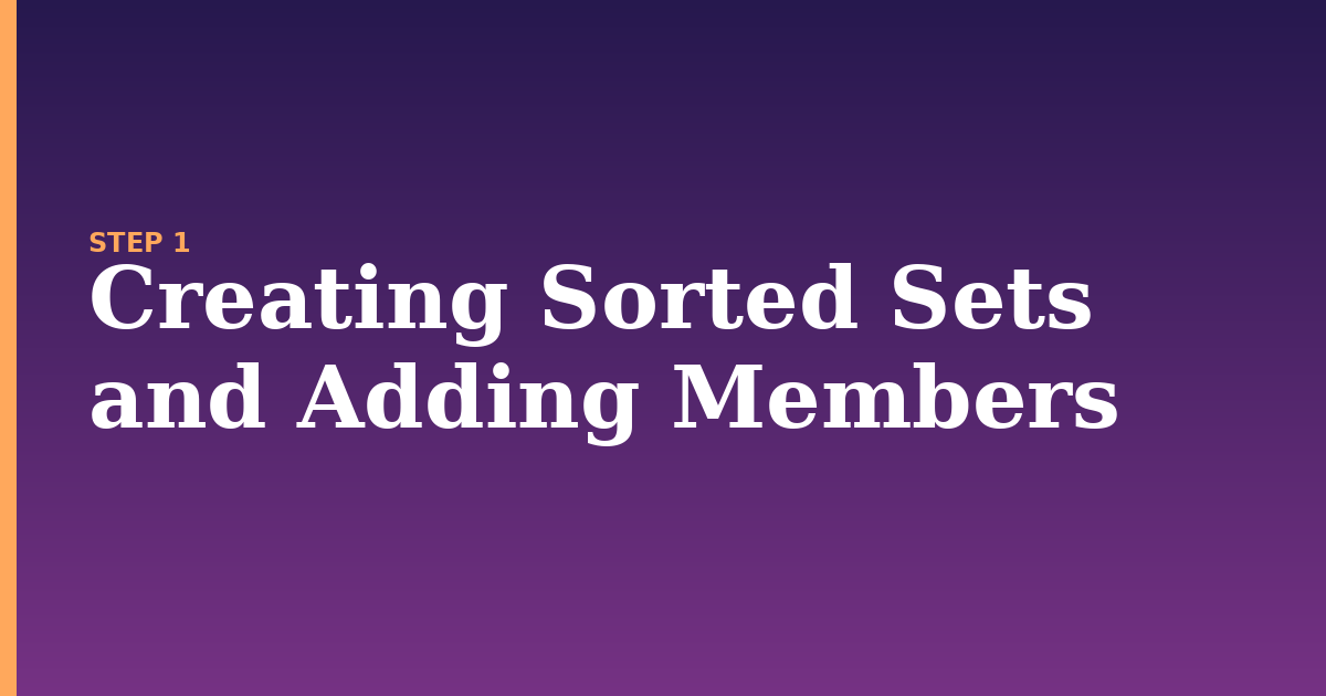 sorted illustration for: Creating Sorted Sets and Adding Members