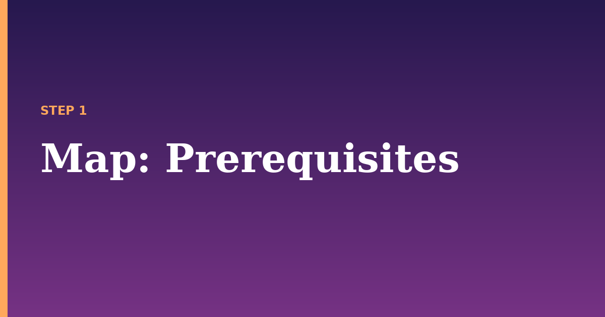 map illustration for: Prerequisites