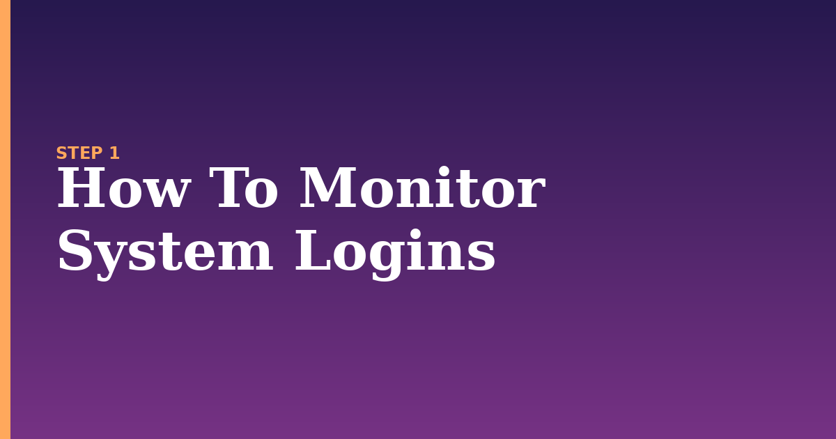 system illustration for: How To Monitor System Logins