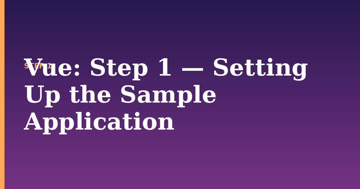 vue illustration for: Step 1 — Setting Up the Sample Application