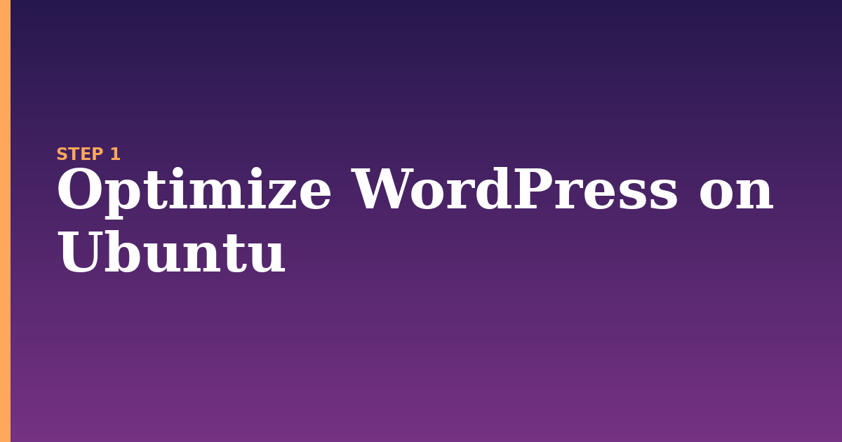 wordpress illustration for: Optimize WordPress on Ubuntu
