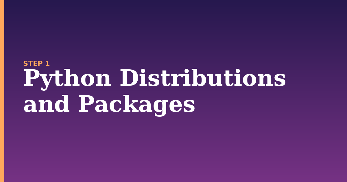 python illustration for: Python Distributions and Packages