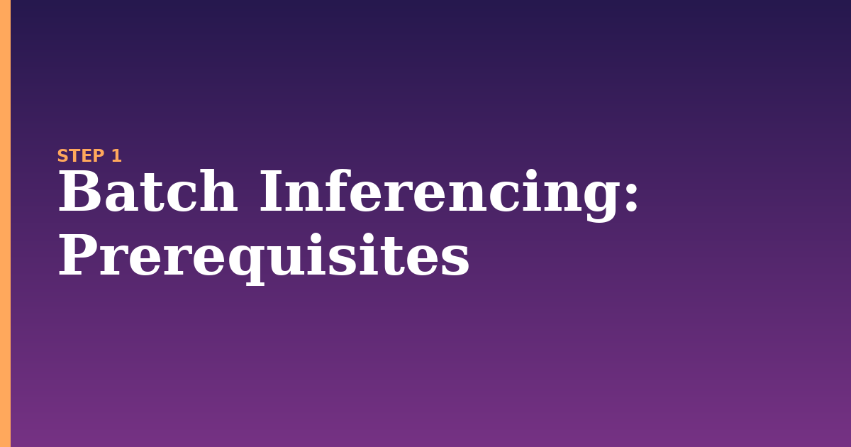 batch inferencing illustration for: Prerequisites