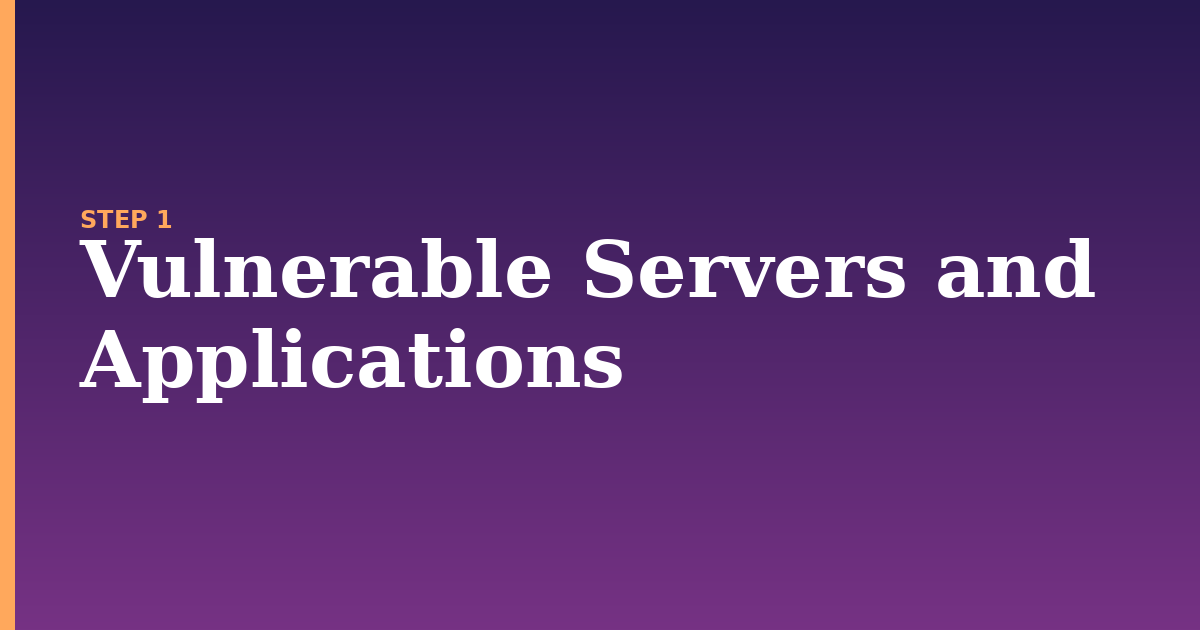 server illustration for: Vulnerable Servers and Applications