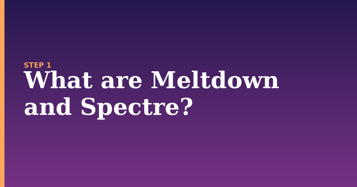meltdown illustration for: What are Meltdown and Spectre?