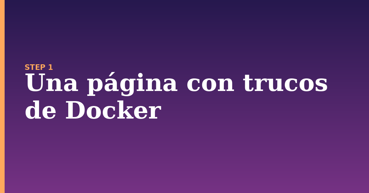 docker illustration for: Una página con trucos de Docker