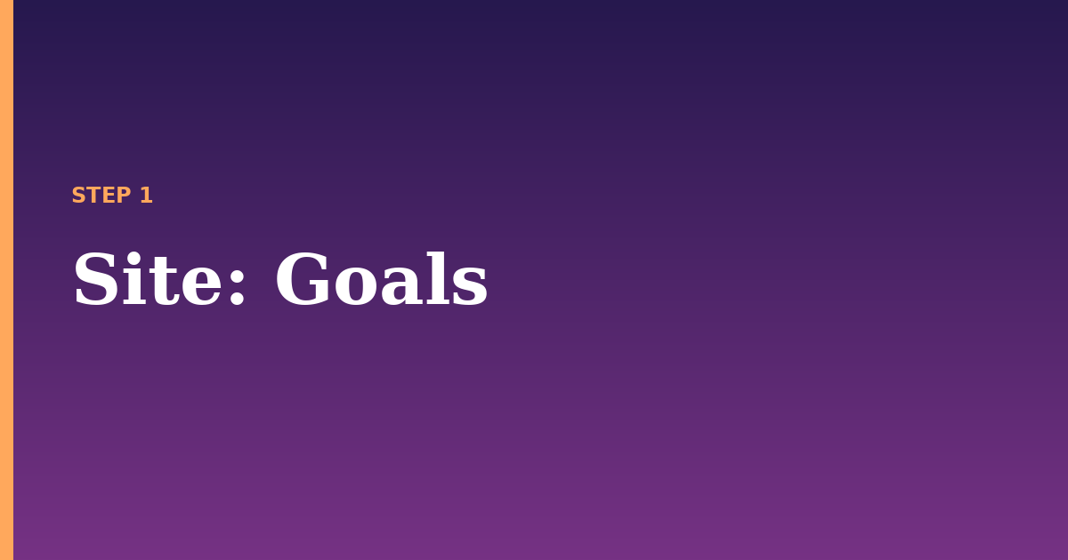 site illustration for: Goals