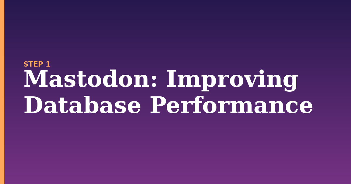 mastodon illustration for: Improving Database Performance