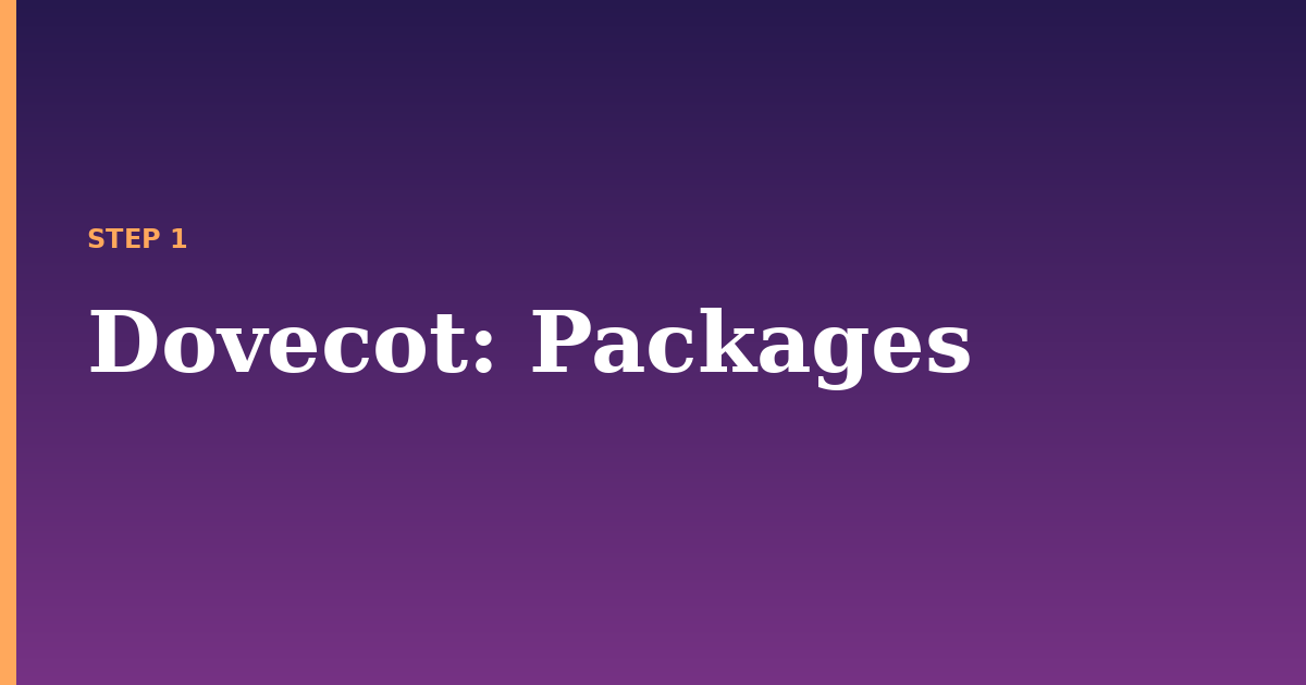 dovecot illustration for: Packages