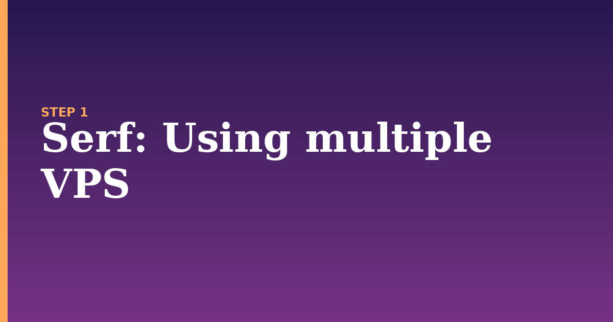 serf illustration for: Using multiple VPS