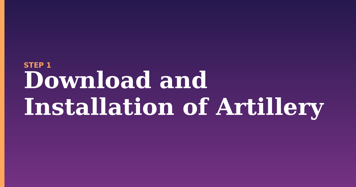 artillery illustration for: Download and Installation of Artillery