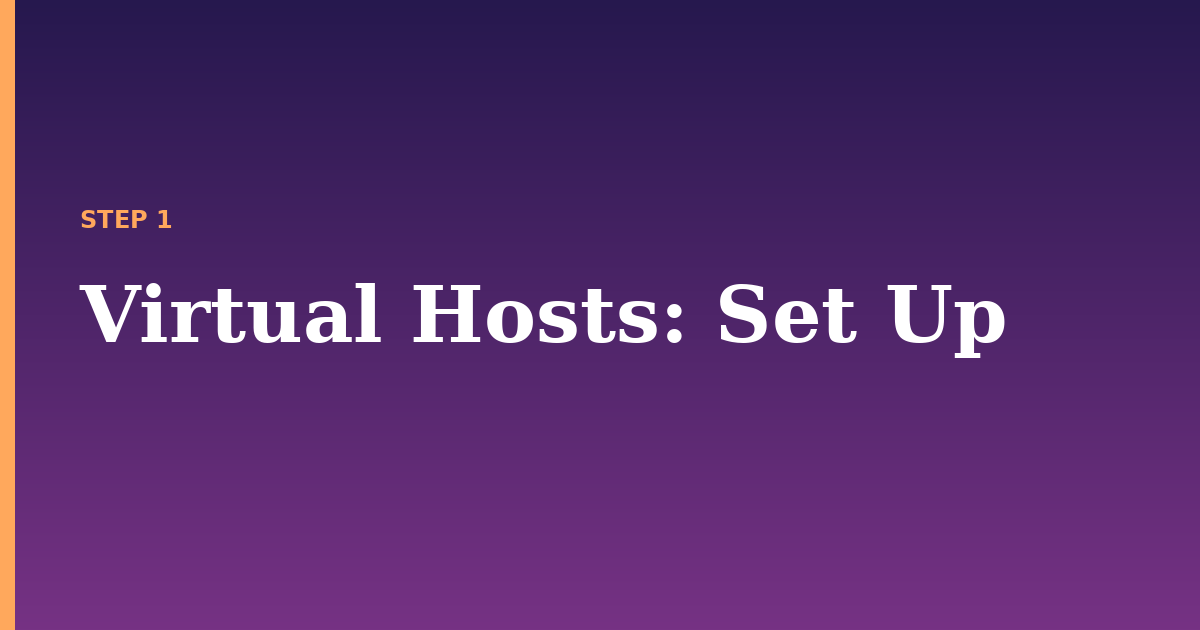 virtual hosts illustration for: Set Up