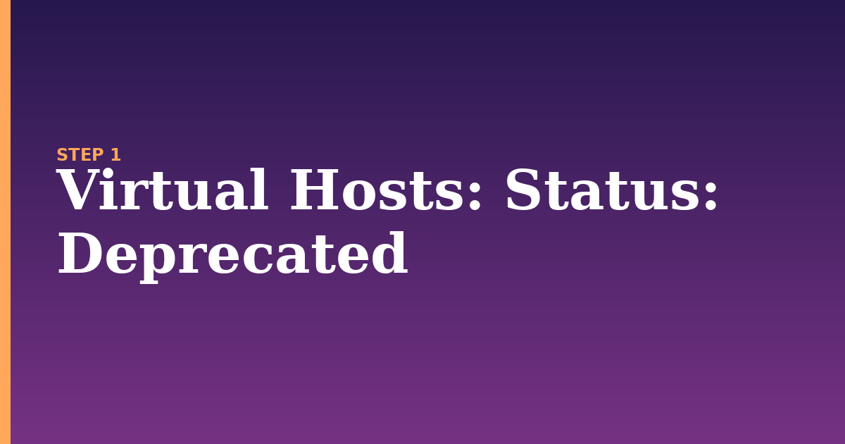 virtual hosts illustration for: Status: Deprecated