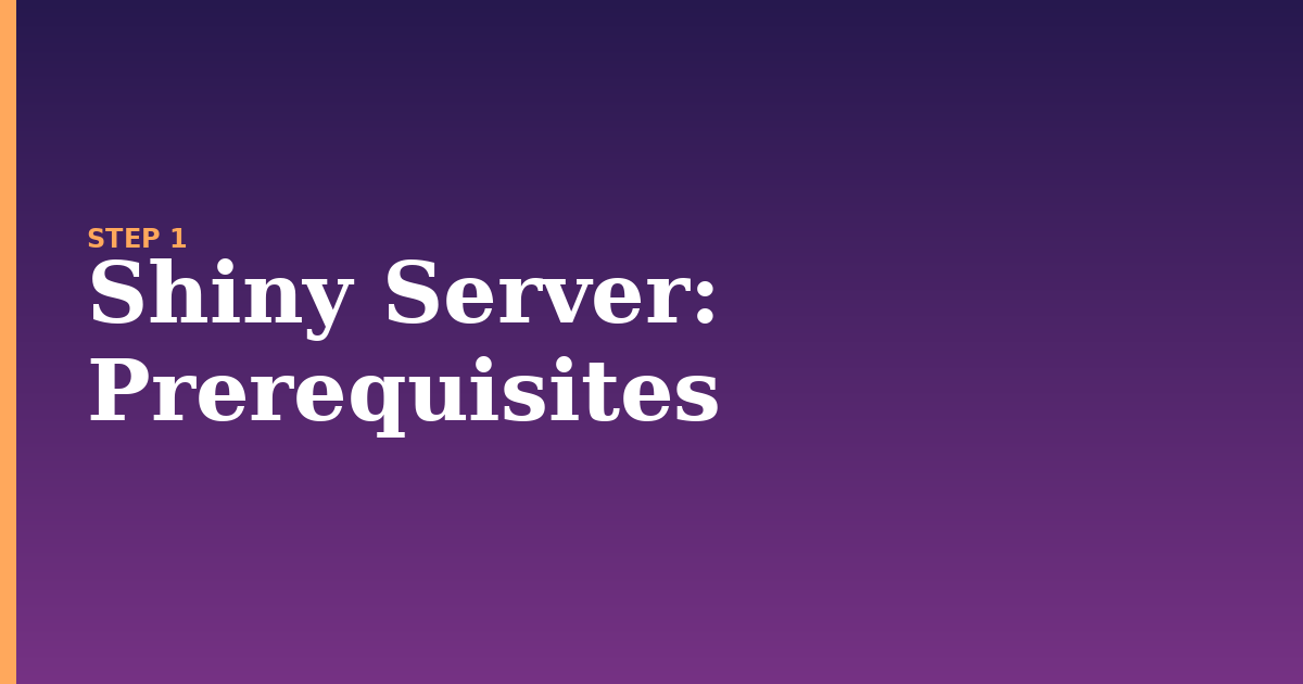 shiny server illustration for: Prerequisites