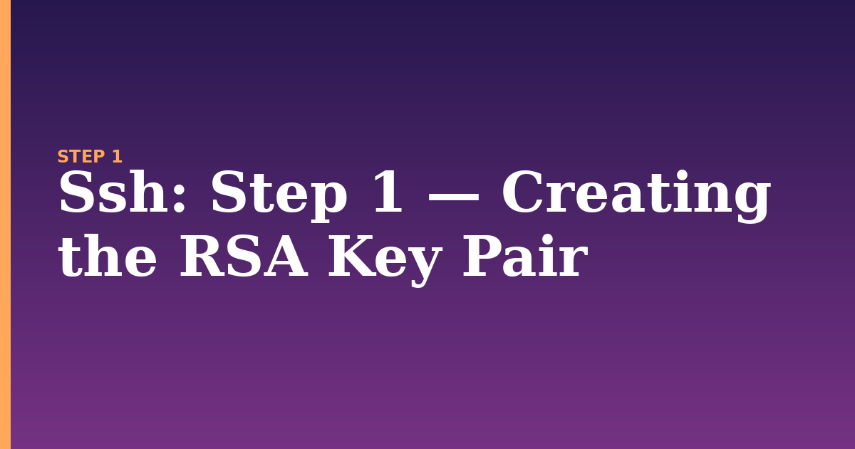 ssh illustration for: Step 1 — Creating the RSA Key Pair