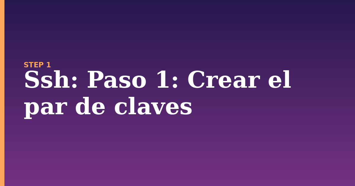 ssh illustration for: Paso 1: Crear el par de claves