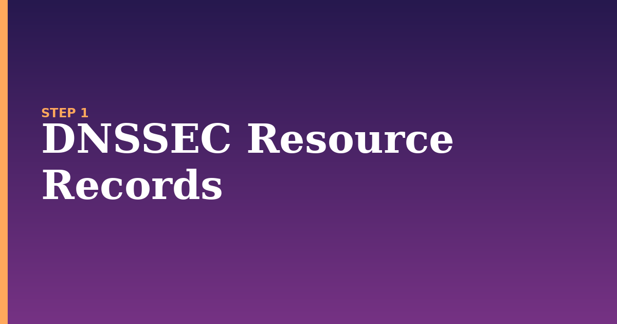 dns illustration for: DNSSEC Resource Records