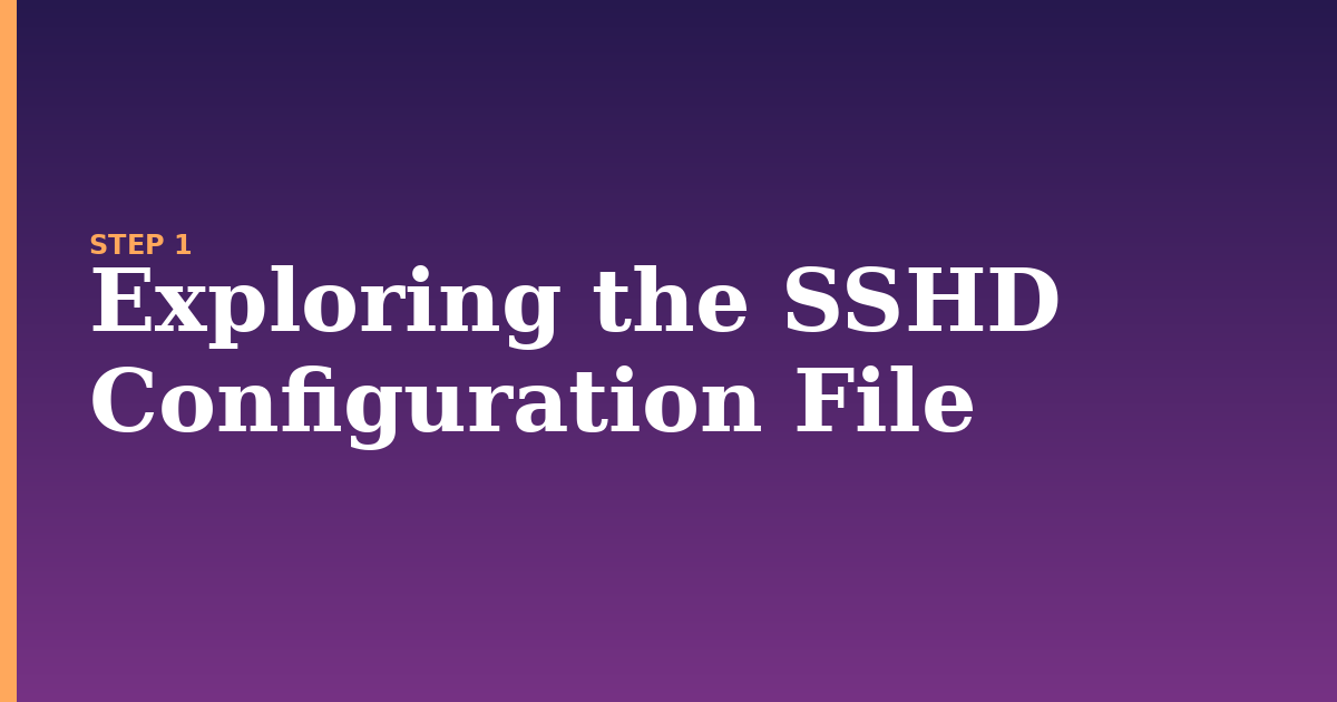 ssh illustration for: Exploring the SSHD Configuration File