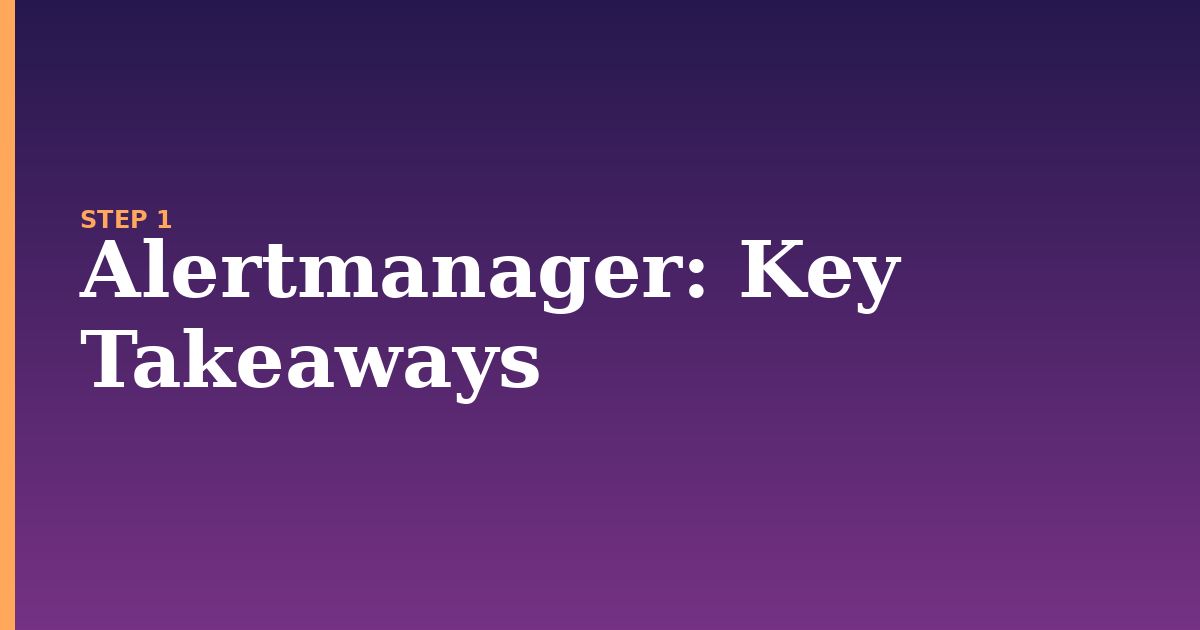 alertmanager illustration for: Key Takeaways