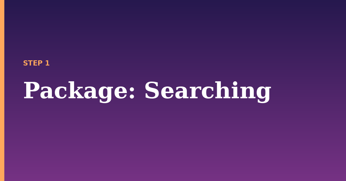 package illustration for: Searching
