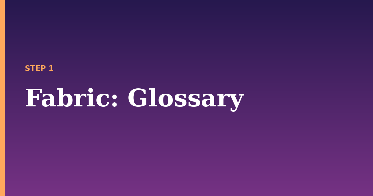 fabric illustration for: Glossary