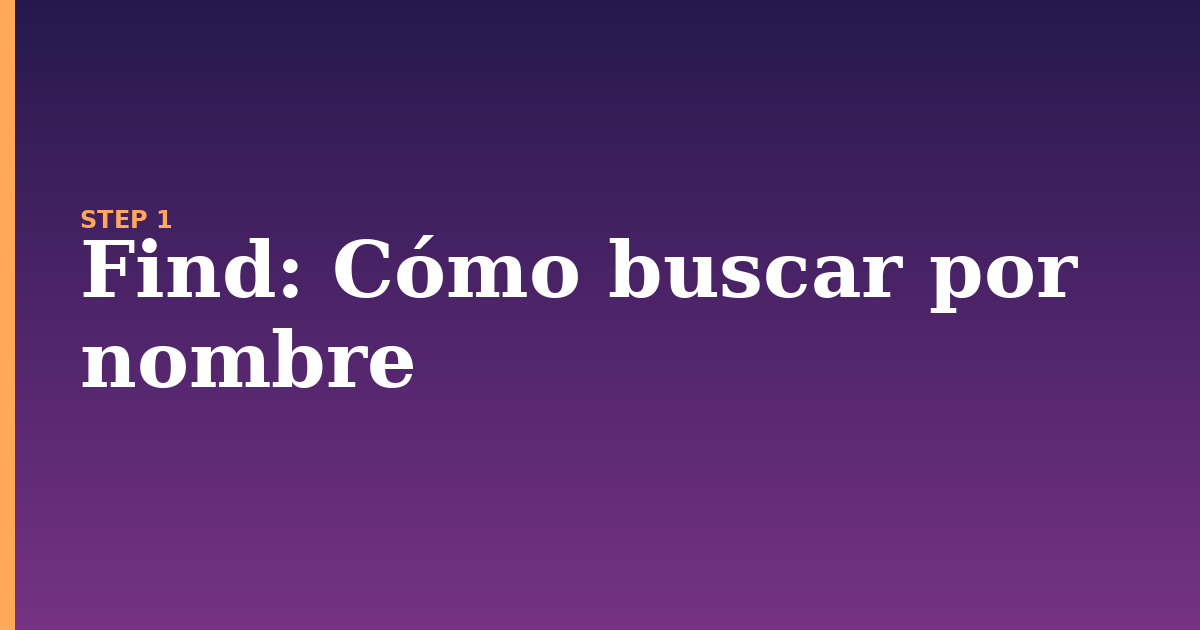 find illustration for: Cómo buscar por nombre