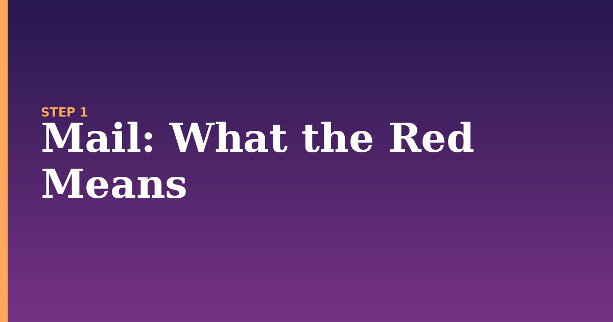 mail illustration for: What the Red  Means