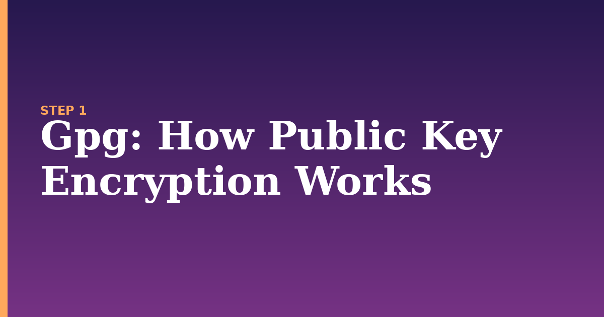gpg illustration for: How Public Key Encryption Works