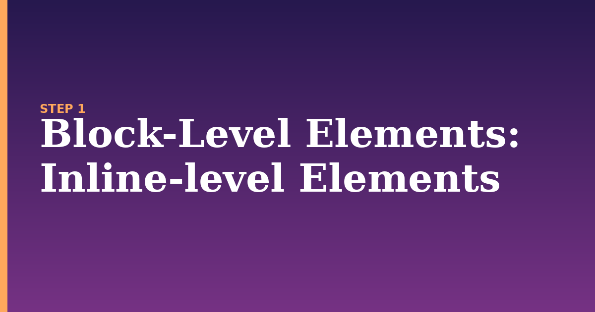 block-level elements illustration for: Inline-level Elements