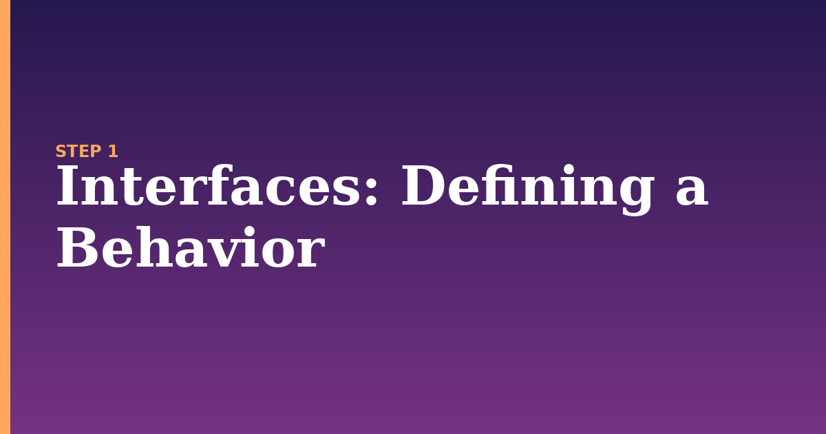 interfaces illustration for: Defining a Behavior