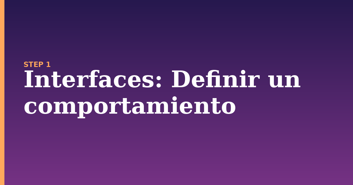 interfaces illustration for: Definir un comportamiento
