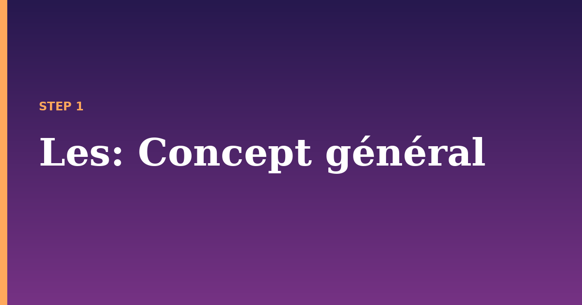 les illustration for: Concept général