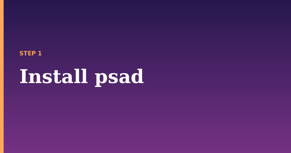 psad illustration for: Install psad