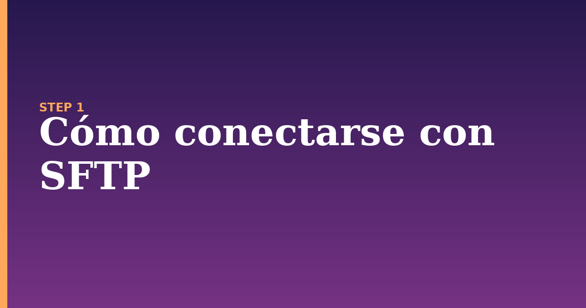 con illustration for: Cómo conectarse con SFTP