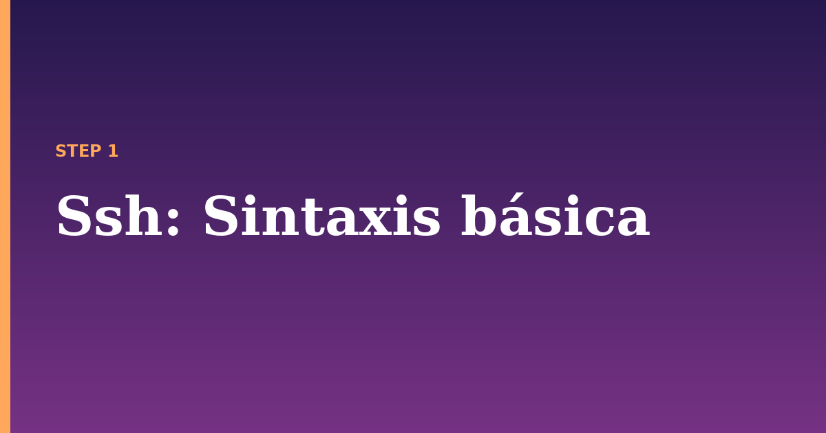 ssh illustration for: Sintaxis básica