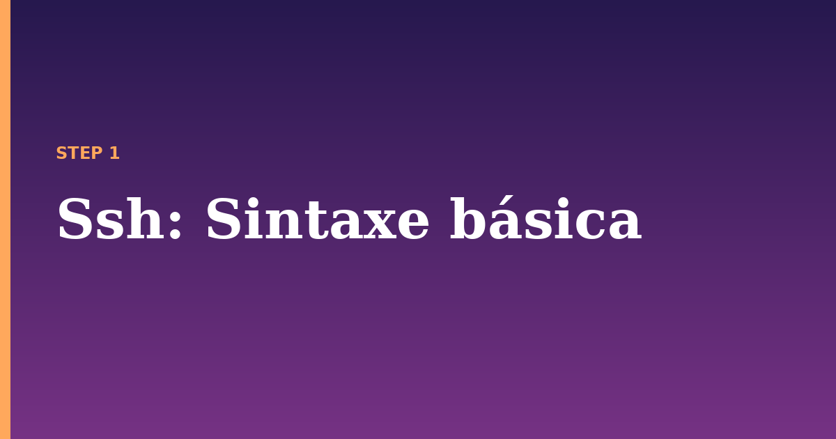 ssh illustration for: Sintaxe básica